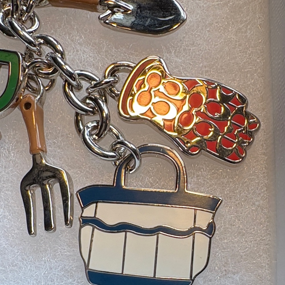 Coach Keychain with Green Watering Can and Coach mini Blue Pen - Picture 2 of 5